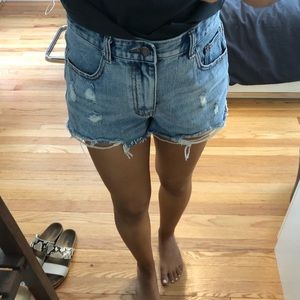 nastygal jean shorts